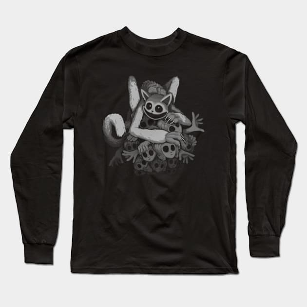 Strong Cat Long Sleeve T-Shirt by ChuraMan